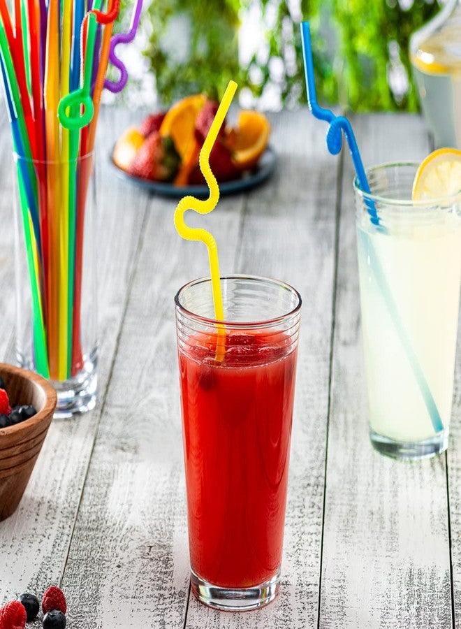 Comfy Package GUSTO [200 Pack] 10.02"High Long Flexible Straws, Disposable Plastic Drinking Straws - Assorted Colors (Formerly Comfy Package) - Image 5